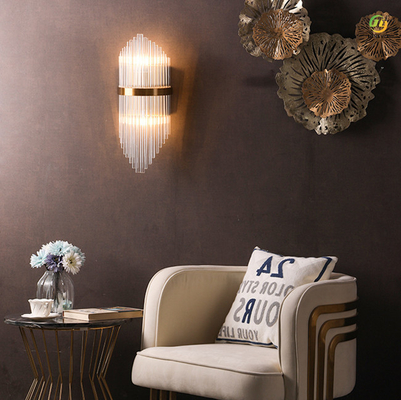 E14 X 2 Crystal Wall Light For Home/hotel/sale d'esposizione moderni di lusso