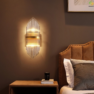 E14 X 2 Crystal Wall Light For Home/hotel/sale d'esposizione moderni di lusso