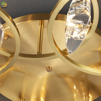 La plafoniera di cristallo domestica dell'hotel LED ha personalizzato di lusso