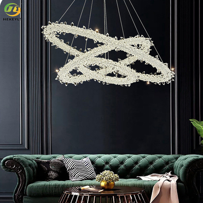 Striscia moderna Crystal Pendant Light For Home/hotel/sala d'esposizione